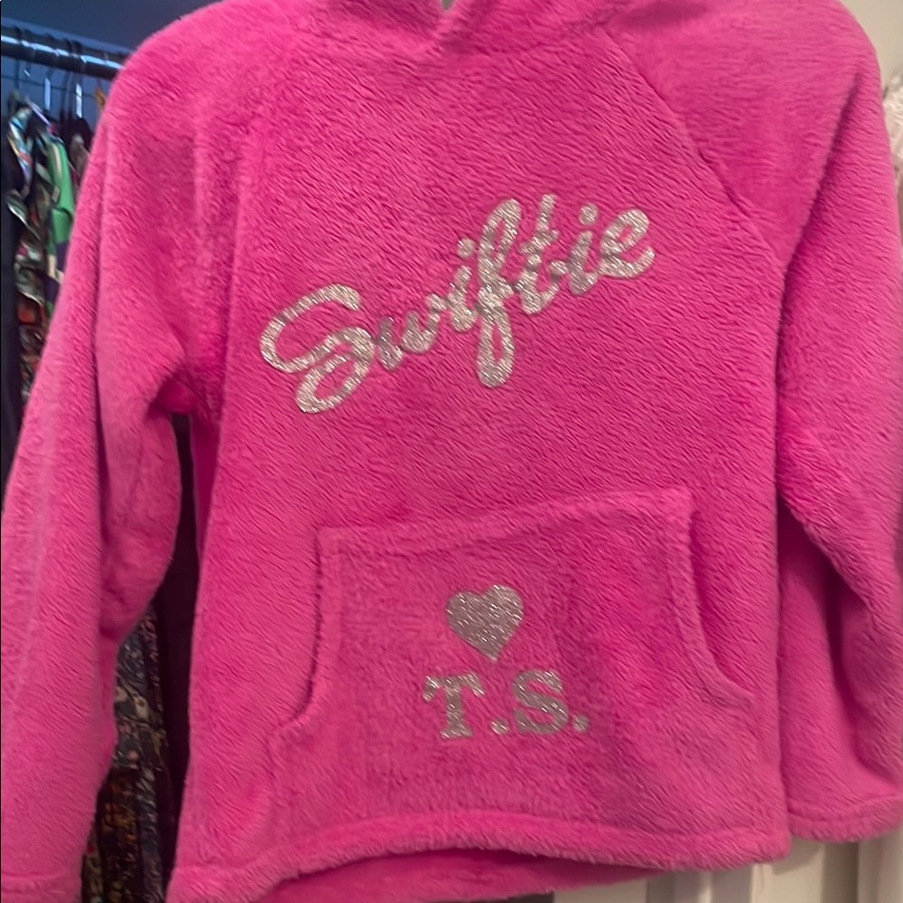 Swiftie Kids Pink Fleece Hoodie
